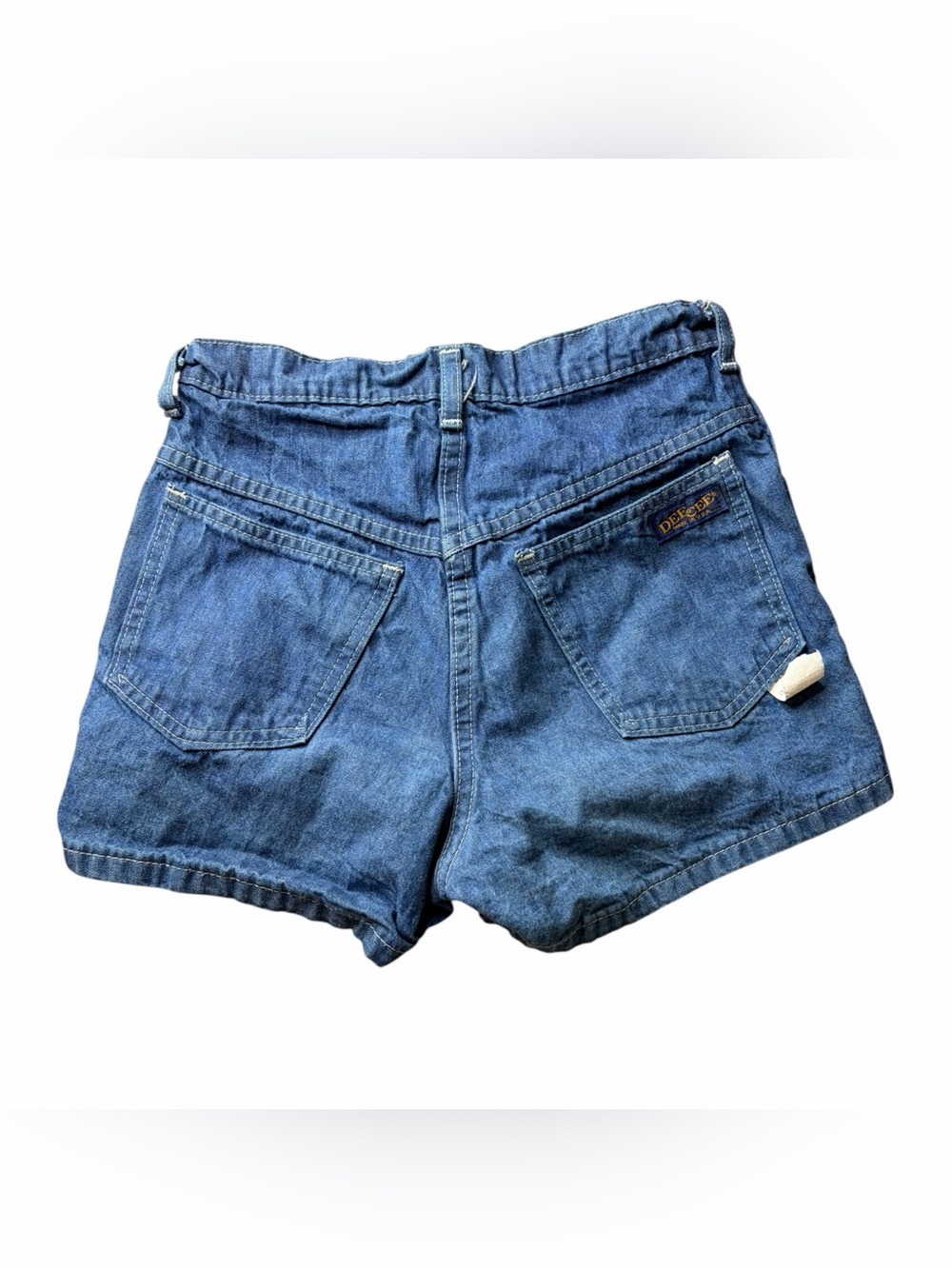 Washington Dee Cee 80s Vintage High Waisted Pocketed Denim Shorts Sz 28
